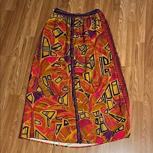 FARM Rio Colorful Abstract Maxi Skirt